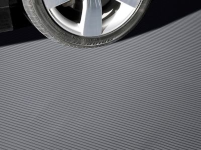 Garage Floor Mat Rib, 7 1/2 x 17', Gray H2345 Uline