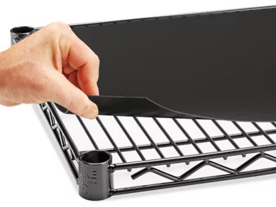 Plastic Shelf Liner 36 x 18", Black H2434BL Uline