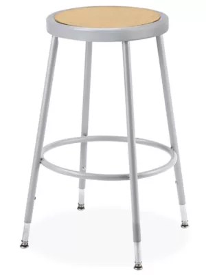 Shop Stool Metal with Adjustable Legs H2506 Uline
