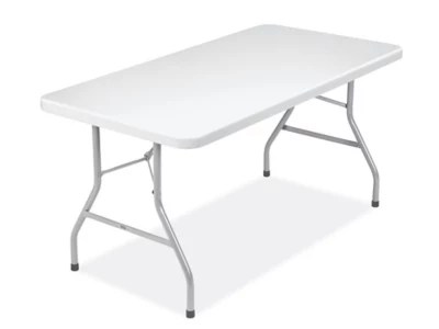 Economy Folding Table 60 x 30", White H2749FOLW Uline