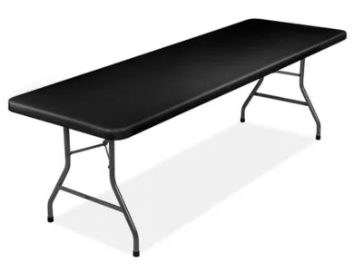 Mesa Plegable Económica 96 x 30", Negra H2751FOLBL Uline