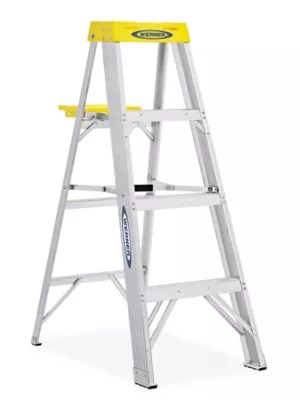 Aluminum Step Ladder - 4' H-2795 - Uline