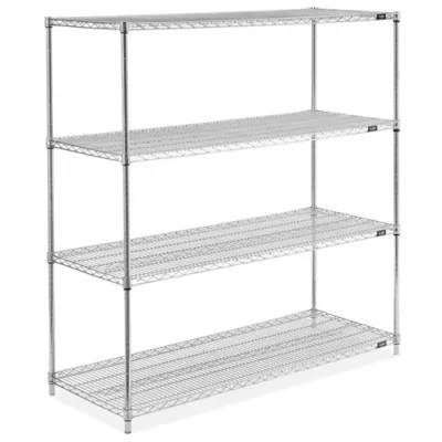 Chrome Wire Shelving Unit 60 x 24 x 63" H294763 Uline
