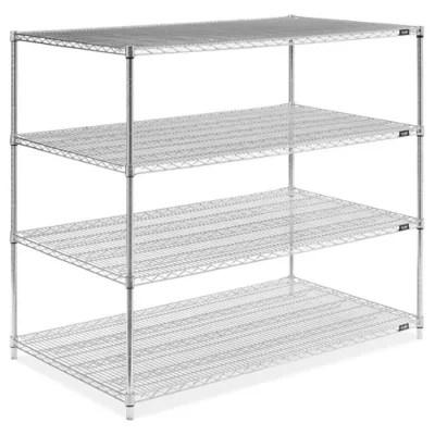 Chrome Wire Shelving Unit 60 x 36 x 54" H295054 Uline