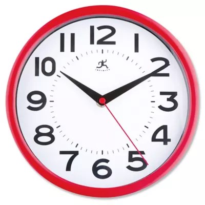 Wall Clock 9", Red H3085R Uline