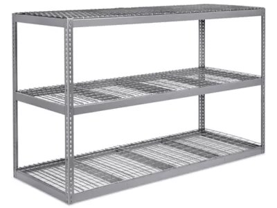 Wide Span Storage Rack Wire Decking, 96 x 36 x 60" H3236 Uline