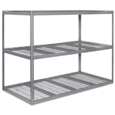 Wide Span Storage Rack Wire Decking, 96 x 48 x 72" H3257 Uline