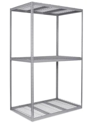 Wide Span Storage Rack Wire Decking, 72 x 48 x 120" H3313 Uline