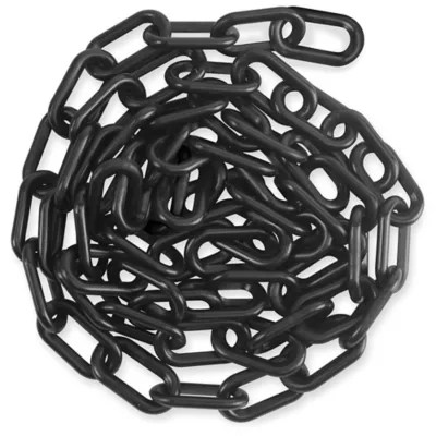 Plastic Barrier Chain 8', Black H3363BL Uline