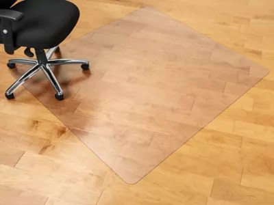 Hard Surface Chair Mat No Lip, 60 x 60", Clear H3369 Uline