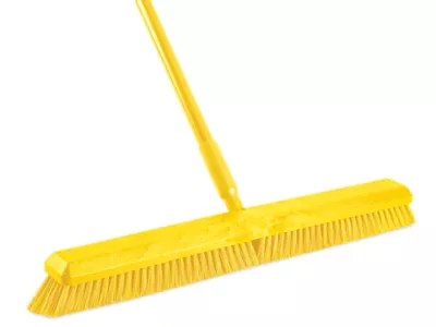 Colored Push Broom 24", Yellow H3460Y Uline