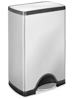 simplehuman® StepOn Stainless Steel Trash Can 10 Gallon H3623 Uline