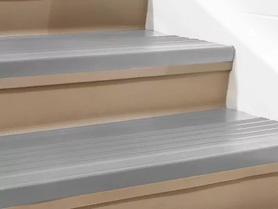 Stair Treads Vinyl, 72 x 12", Gray H3654GR Uline