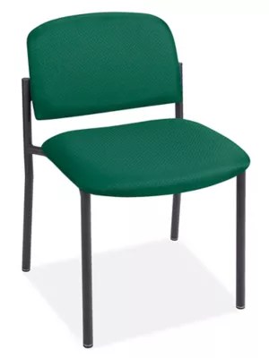 Fabric Stackable Chair Green H3733G Uline