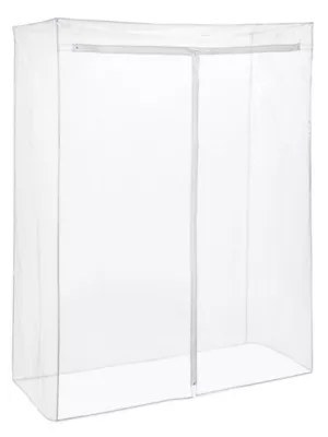 Mobile Shelving Cover 48 x 24 x 63", Clear H3816C Uline