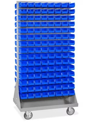 Panel Mobile Stackable Bin Organizer 7 1/2 x 4 x 3" Bins H3889 Uline