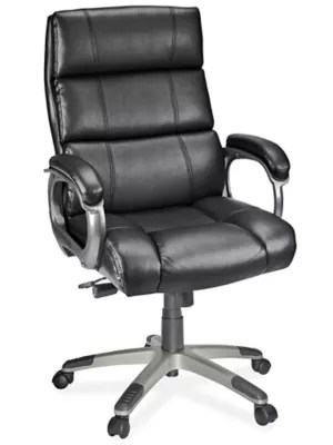 Leather Executive Chair Black H4116BL Uline