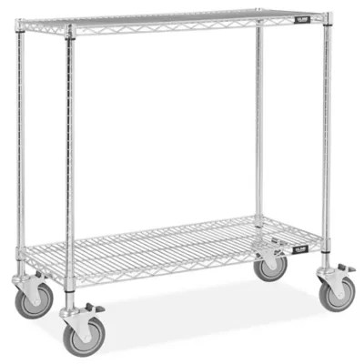 Chrome Wire Utility Cart 36 x 18 x 40" H4378 Uline