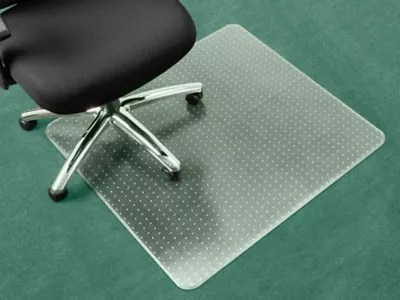 Carpet Chair Mat No Lip, 36 x 36", Clear H4522 Uline