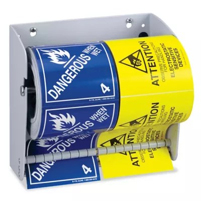 Uline Wall Mount Label Dispenser 8 1/2" H4691 Uline