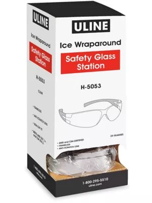 Uline Lentes Envolventes Ice en Caja Despachadora H5053 Uline