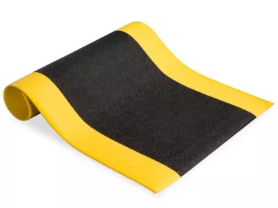 Cadillac Mat 3/8" thick, 3 x 5', Black/Yellow H51Y Uline