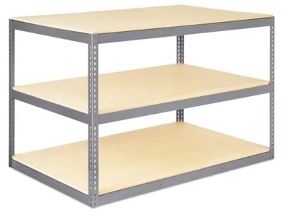 Wide Span Storage Rack Particle Board, 72 x 48 x 48" H5302 Uline