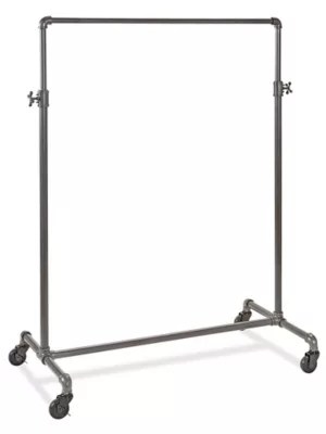 Pipe Clothing Rack Single Rail, 41" H5816 Uline