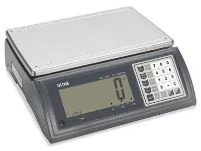 Uline Deluxe Counting Scale 110 lbs x .002 lb H5822 Uline