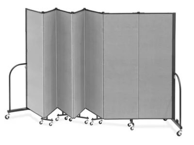 Portable Room Dividers 7 Panels, 6' H5862 Uline