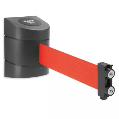 Uline Retractable Barrier Red, 15' H5875R Uline