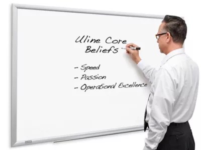 Melamine Dry Erase Board 4 x 3' H617 Uline