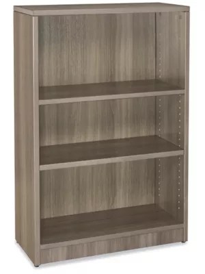 Downtown Bookcase - 3-Shelf, Gray H-6285GR - Uline
