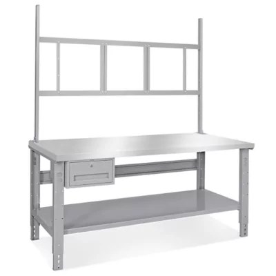 Deluxe Workstation Starter Table 72 x 30", Stainless Steel Top H6342