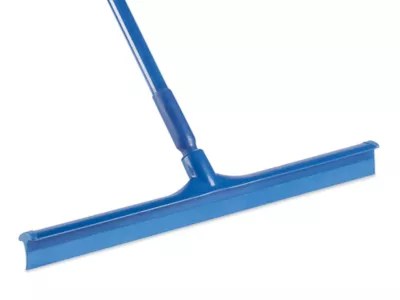 Colored Floor Squeegee Rubber, 24", Blue H6490BLU Uline