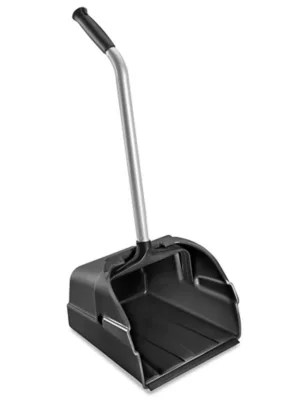 Jumbo Plastic Standing Dust Pan Black H6497BL Uline