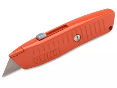 Uline Steel Utility Knife Orange H64O Uline