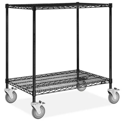 Black Wire Utility Cart 36 x 24 x 40" H6604 Uline
