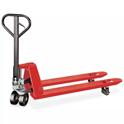 Uline Industrial Pallet Truck Narrow Fork, 48 x 21", Red H6710 Uline