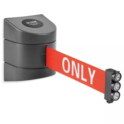Uline Retractable Barrier "Authorized Access Only", 30' H7078AUTH Uline