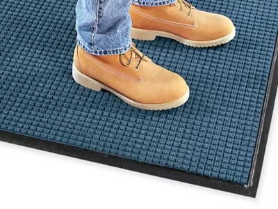 Waterhog™ Carpet Mat 3 x 3', Navy H7187NB Uline