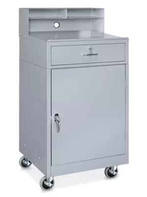 Mobile Shop Desk 24 1/4 x 23", Gray H7699GR Uline