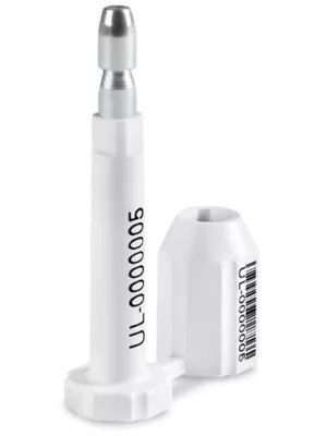 Barcoded High Security Truck Seals White H7916W Uline