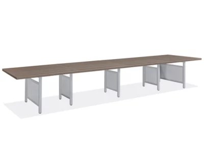 Downtown Conference Table - Standard, 192 x 48", Gray H-8236 - Uline