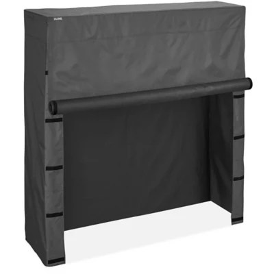 Mobile Shelving Cover 60 x 18 x 63", Heavy Duty, Black H8320HDBL Uline