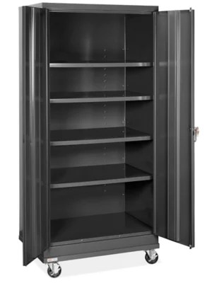 Standard Mobile Storage 36 x 24 x 78", Unassembled, Black H