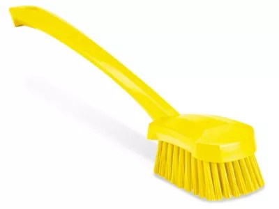 Colored Scrub Brush Long Handle, Yellow H8560Y Uline
