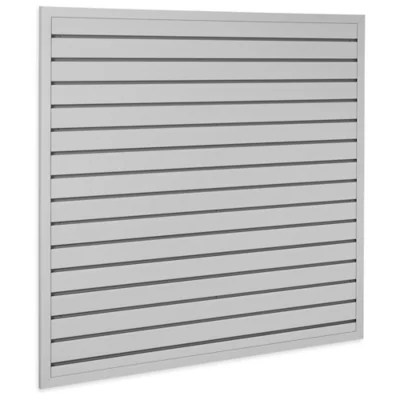 Industrial PVC Slatwall Kit 4 x 4', Gray H8743GR Uline