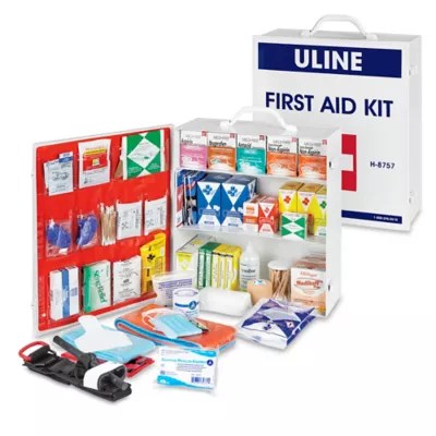 Uline ANSI Approved First Aid Kit Class B+, 100 Person H8757 Uline