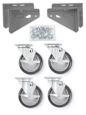 Caster Kit for Wide Span Storage Racks Set of 4 H8779 Uline